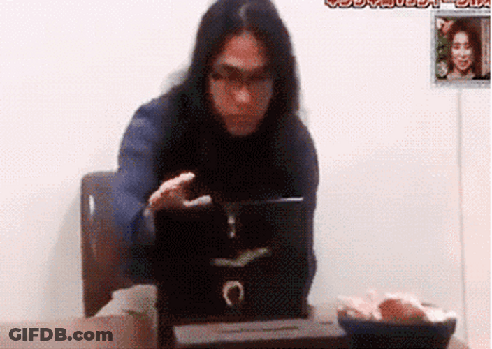 Packed Lunch Burst Japanese Face Funny GIF