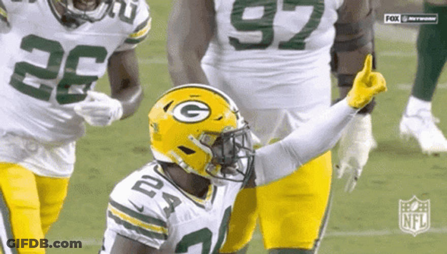 Packers Christian Watson Running Celebration GIF