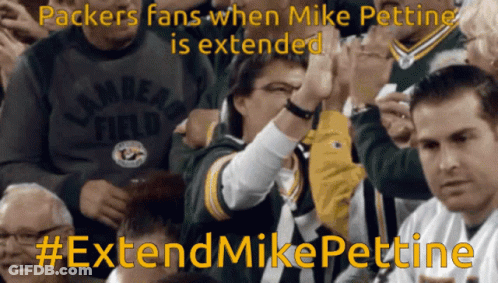 Packers Fans Extend Mike Pettine GIF