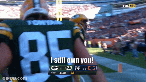 Packers Player Walks Off I Still Own You GIF