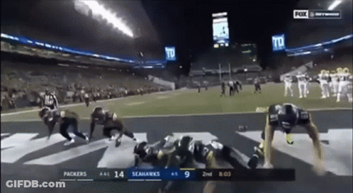 Packers Vs Seahawks Football Game GIF