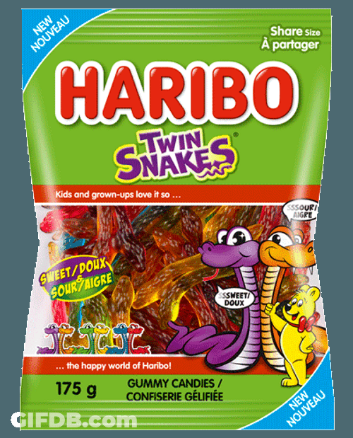 Packet Of Snake Gummies GIF