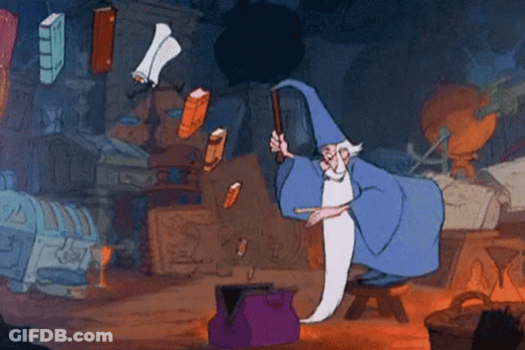 Packing Merlin Disney GIF