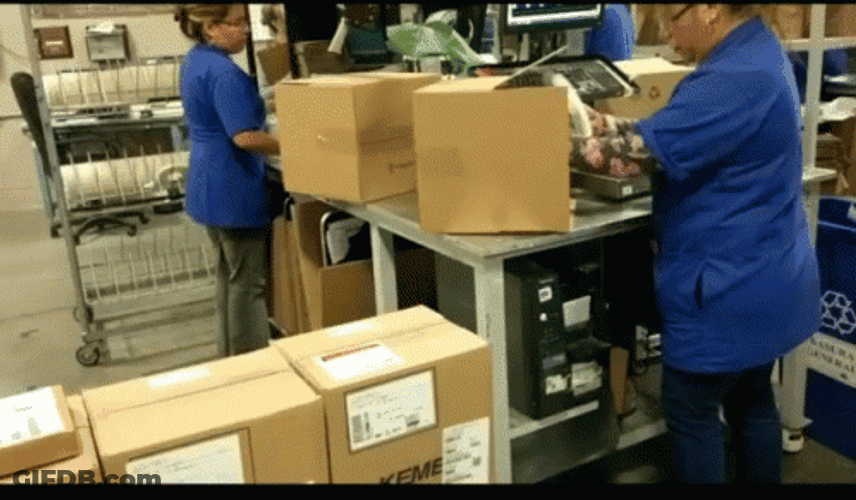 Packing Worker GIF