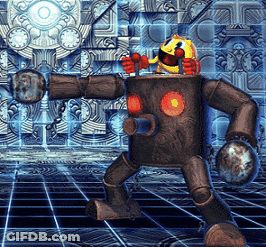 Pacman Going Out On His Suit GIF