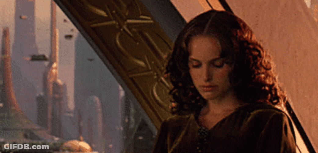 Padme Amidala Scene Natalie Portman GIF