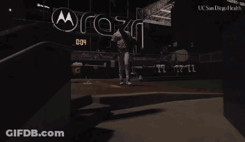 Padres Baseball Player Walking Down Stairs GIF