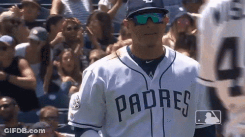 Padres Baseball Player With Sunglasses GIF