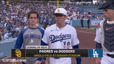 Padres Vs Dodgers Baseball Game Upcoming GIF