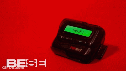 Paging Trotnet Bolyebags Device On Red Background GIF