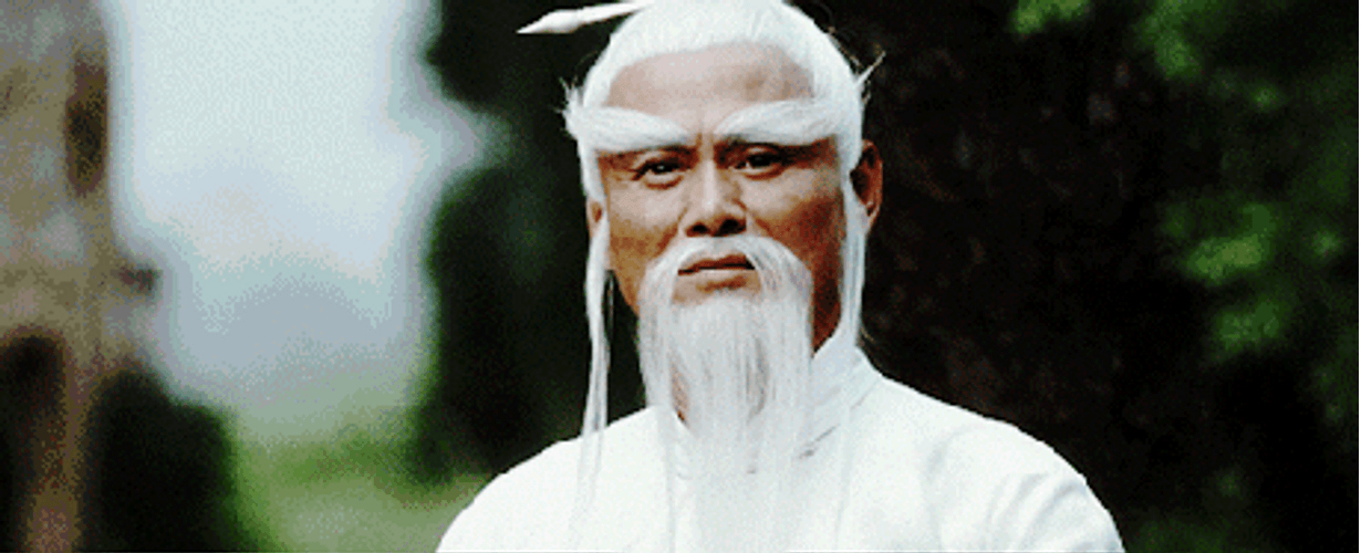 Pai Mei Slowly Touching His Mustache GIF