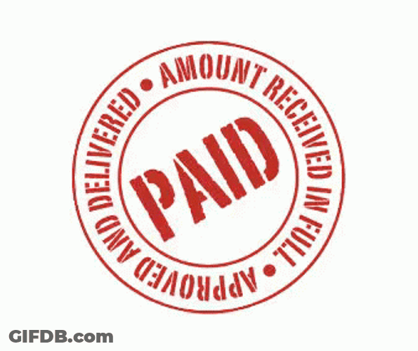 Paid In Full Animated Logo GIF
