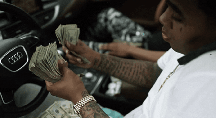 Paid In Full Dollar On The Car GIF