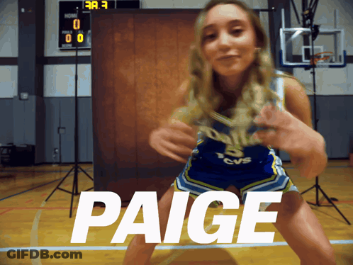 Paige Female Basketball Player On Court GIF