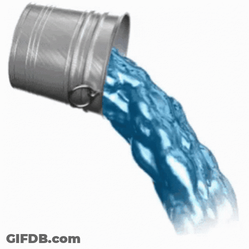 Pail Of Water Pouring GIF
