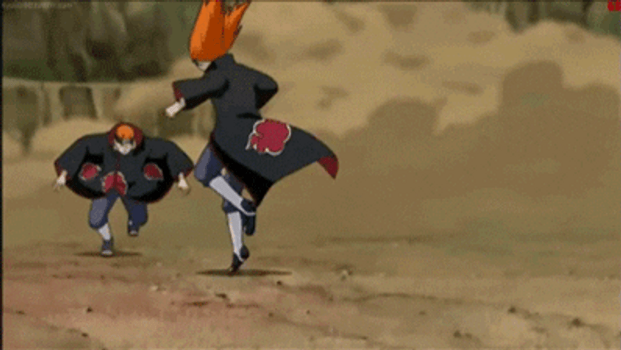 Pain Naruto Jumping From The Air GIF