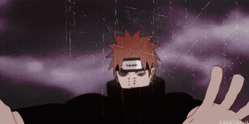 Pain Naruto Making Explosion GIF