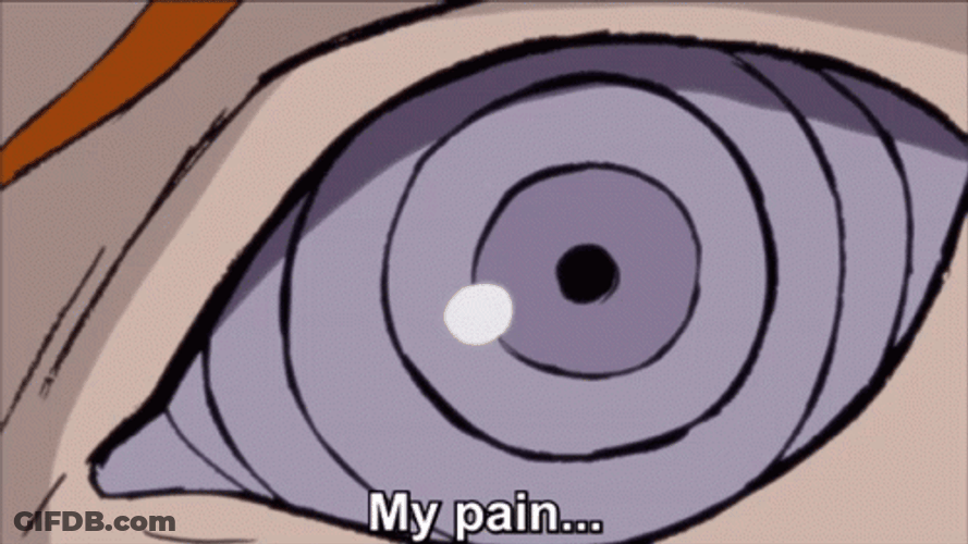 Pain Naruto Pouring His Strength GIF