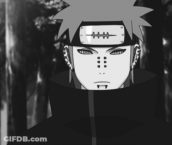 Pain Naruto Preparing To Attack GIF