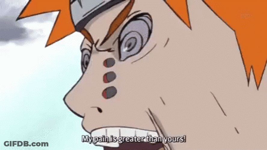 Pain Naruto Punching The Ground GIF