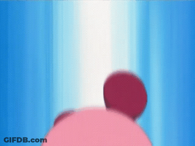 Paint Kirby Nintendo Animated Space Rainbow GIF