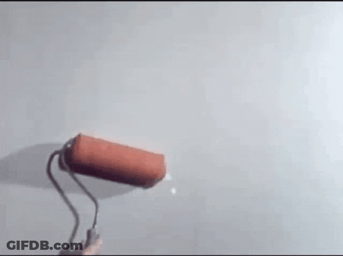 Paint Wall Foam Roller Retro Effect Filter GIF