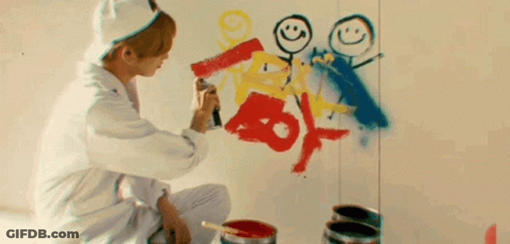 Paint Yung Bae Bad Boy MV KPop GIF