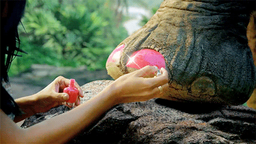 Painting Elephant Nail GIF