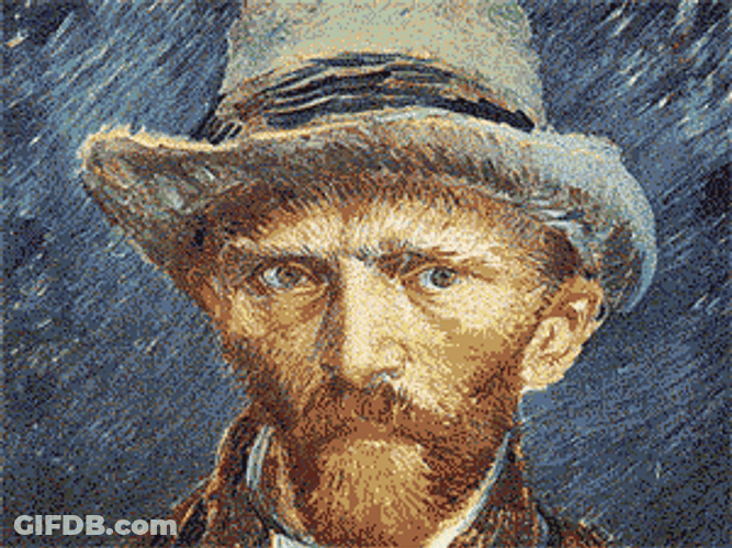 Painting Face Morph GIF