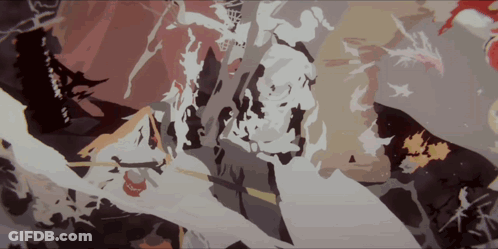 Painting Face With Red Circle GIF