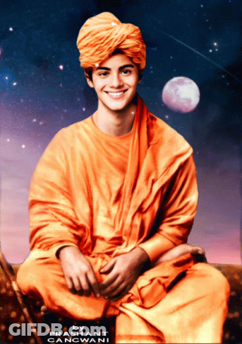 Painting Of Man Named Prashant Gangwani GIF