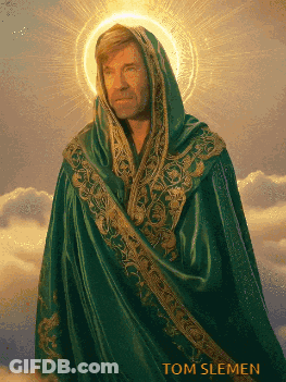Painting Of Man Named Tom Slemen GIF