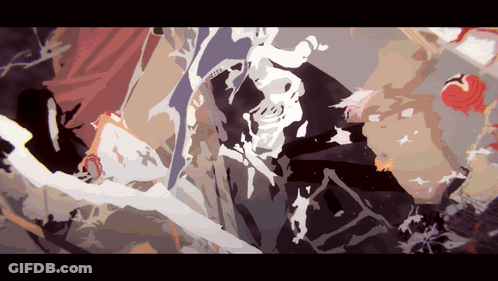 Painting Of Person With Skeleton GIF