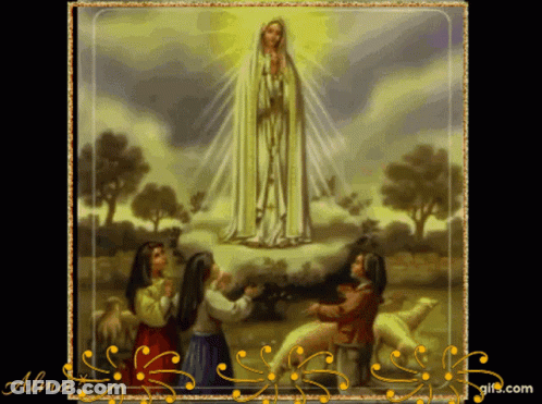 Painting Of Woman Surrounded By Children Alma GIF