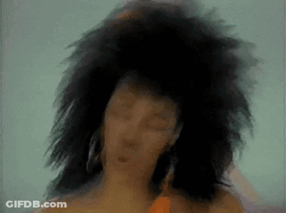 Painting Of Woman With Wig GIF