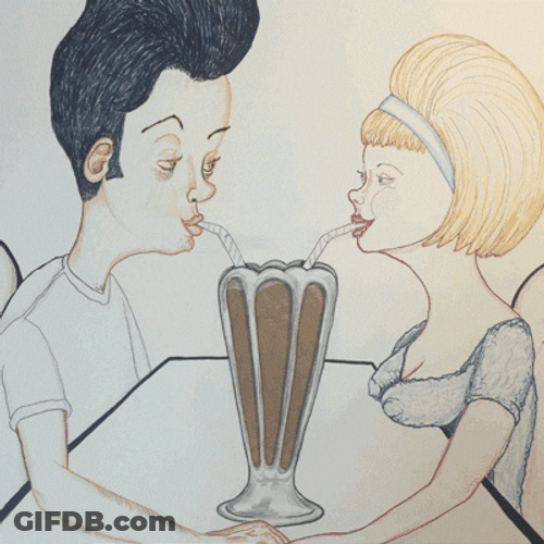 Painting Sweetheart Milkshake GIF
