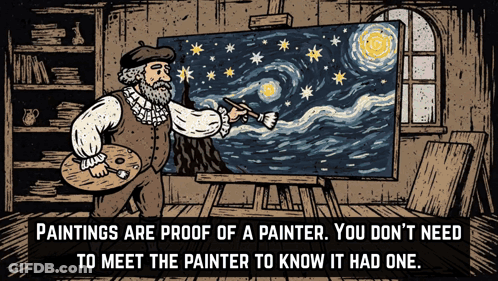 Paintings Are Proof Of A Painter GIF