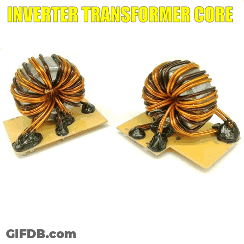 Pair Of Transformers With Inverter Transformer Core GIF