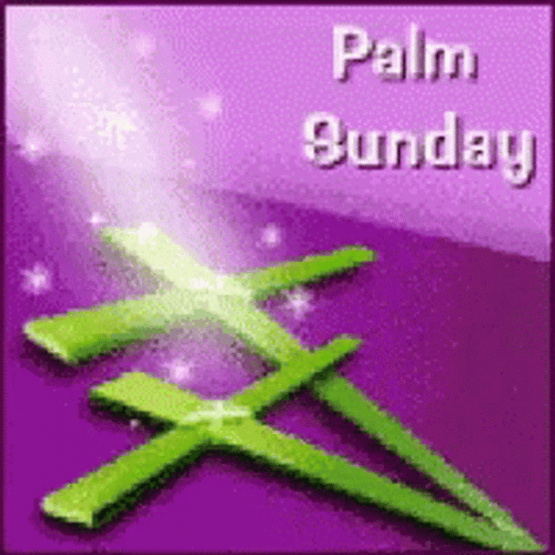 Palm Cross Happy Palm Sunday GIF