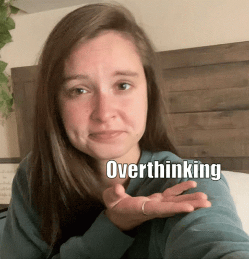 Palm Passes Over Thinking Meme GIF