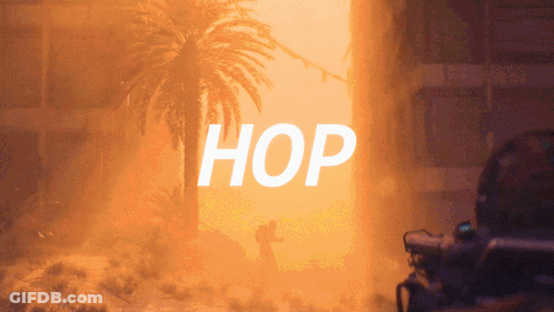 Palm Tree With Hop In White GIF