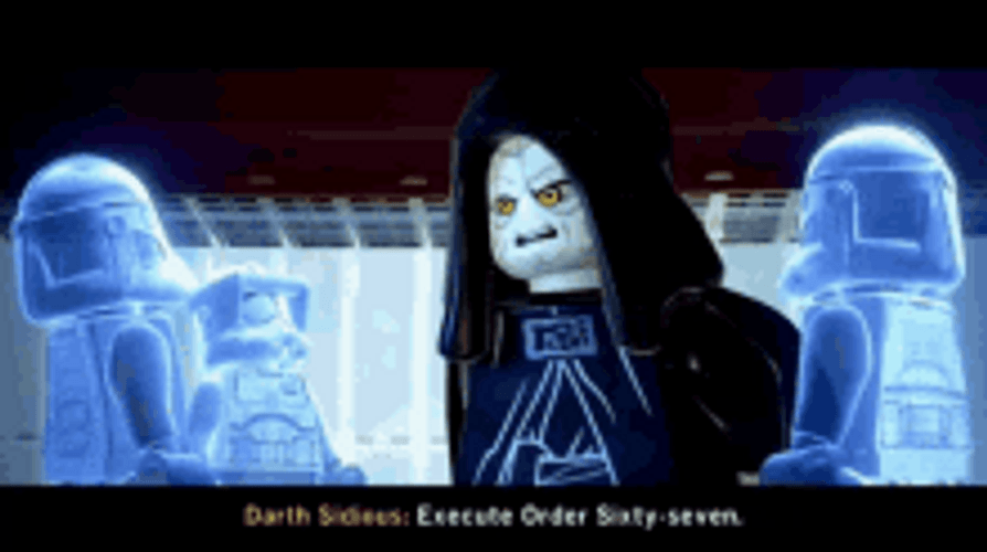 Palpatine Lego Talking To Stormtroopers GIF