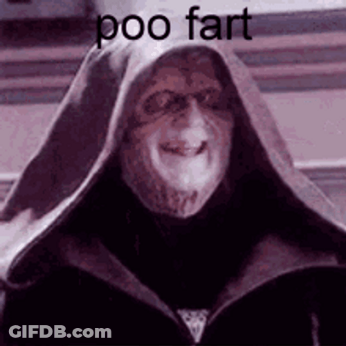 Palpatine Poo Fart Funny Meme GIF