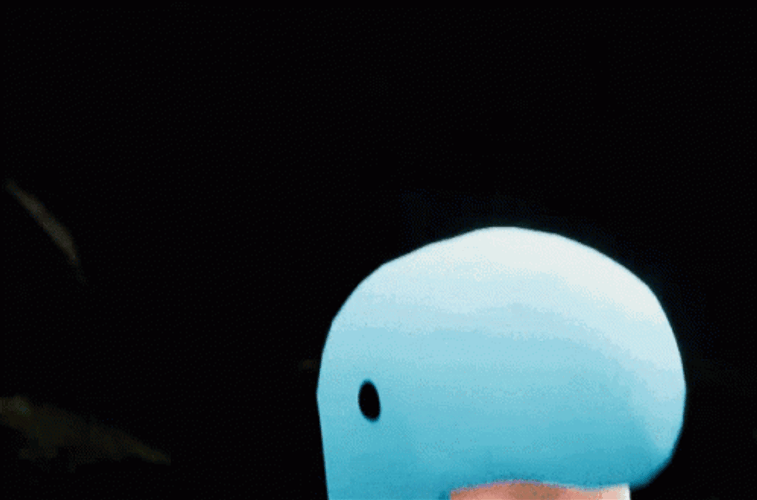 Palworld Blue Dinosaur Unleashing Power GIF