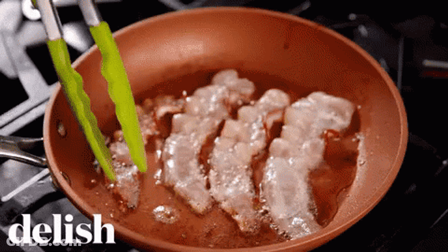 Pan Fried Bacon GIF