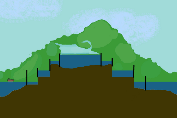 Panama Canal Sea Level GIF