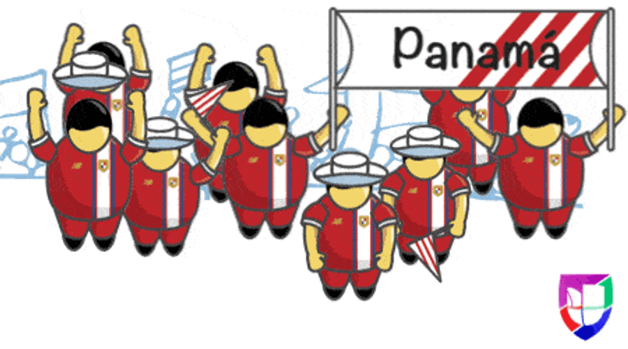 Panama Cheering Men GIF