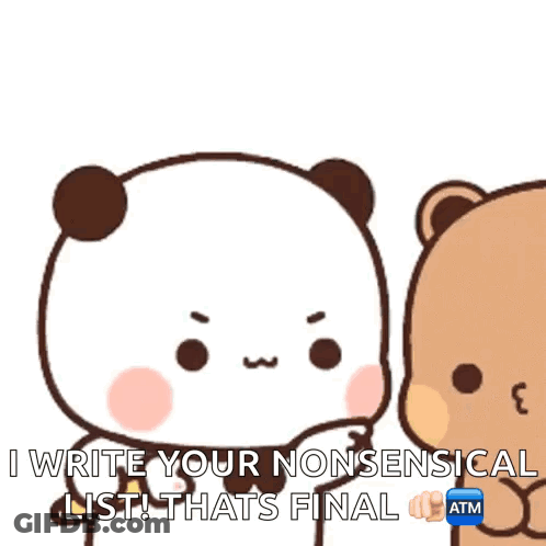 Panda And Brown Bear Chatting GIF