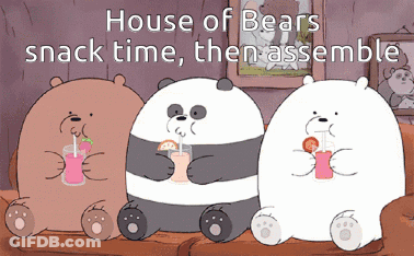 Panda And Polar Bear Hugging GIF
