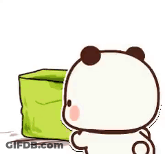 Panda And Teddy Bear Hugging With Heart GIF